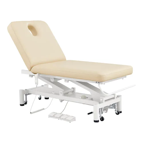 Vista 2 de Dir Spa Completo Eléctrico Facial Belleza Cama Spa Masaje Mesa Multiuso Doctor's Office Cama con 2 Motores MAR Egeo Beige