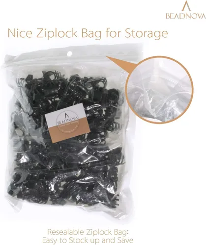 Vista 5 de BEADNOVA 100 clips de orquídeas grandes para orquídeas para plantas de flores y vides (0.8 in, 100 unidades)