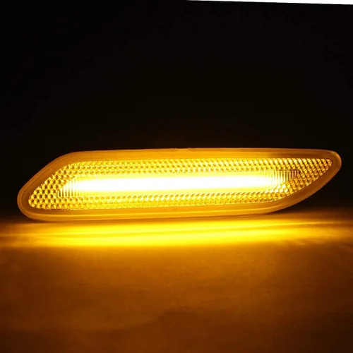 Vista 4 de Luz LED secuencial de señalización lateral intermitente compatible con Mini Cooper R60 R61 Countryman Paceman 2011-2016 (lente transparente)