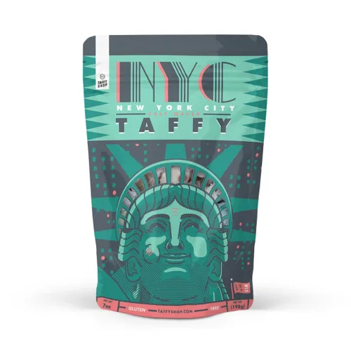 Vista 12 de Taffy Shop Boston Salt Water Taffy - Caramelo masticable suave gourmet, aperitivo dulce a granel, regalo fresco, sin gluten y kosher, 30 piezas