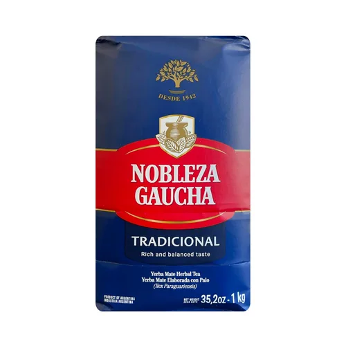 Vista 4 de Yerba Mate Tea Nobleza Gaucha - Tres bolsas de 2.2 libras - 3 kilos