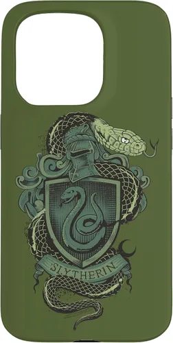 Vista 14 de Funda con escudo de serpiente Slytherin para iPhone 16 Harry Potter