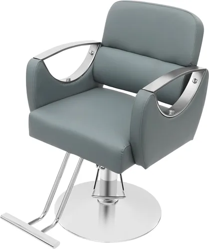 Vista 10 de Silla de peluquería para estilista Silla de peluquería hidráulica ajustable con giro giratorio de 360 grados para peluquería peluquería tatuaje