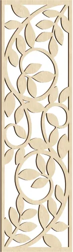 Vista 86 de 9 3/8"W x 24 3/8"H x 1/4"T Utica Decorativo Fretwork Madera Paneles de Pared, Abedul