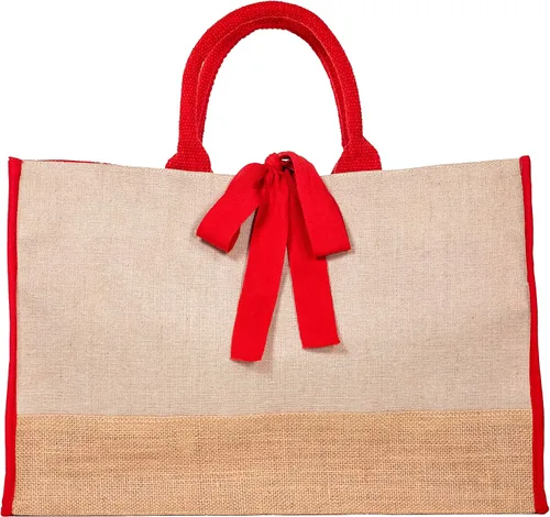 Vista 3 de Bolsas de yute de algodón de mezcla de yute con refuerzo, bolsas de arpillera resistentes (paquete de 6) (negro)