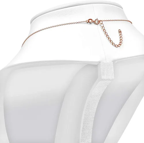 Vista 4 de Collar con colgante de filigrana de plata de ley 925 con estrella judía de David CZ