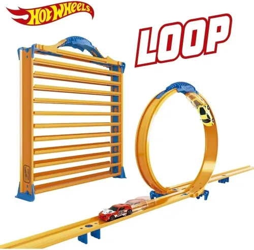 Vista 2 de Hot Wheels Rack N' Track Almacenamiento para 44 coches u otros juguetes - vitrina, caja de exhibición, estuche de coleccionista, caja