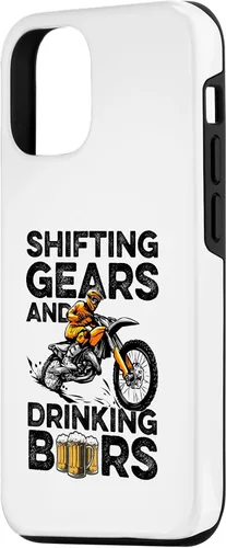 Vista 2 de Funda para moto de motocross para iPhone 15 y cerveza para motocross