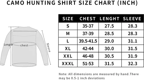 Vista 6 de LOOGU Camisa de camuflaje de caza para hombre, ligera, camisas de camuflaje para hombre, camisa de manga larga para pesca, senderismo, campamento