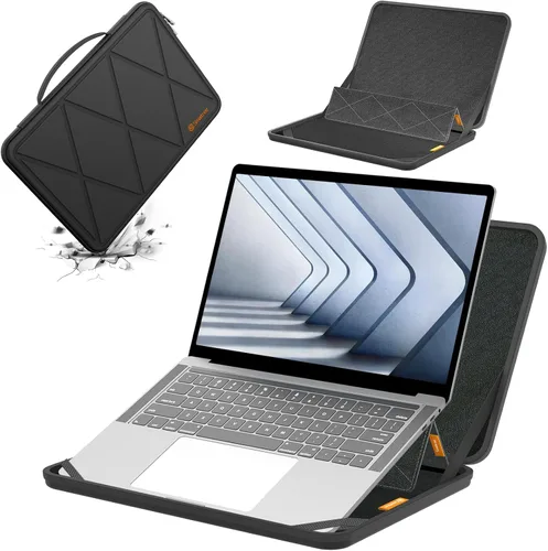 Vista 24 de Smatree MS75T Hard EVA Case with Stand for 15.3 inch Lenovo Yoga Slim 7i MS - Negro