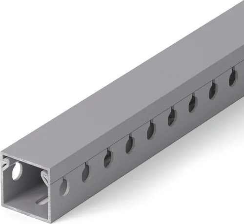 Vista 7 de ZhiYo Canaleta de gestión de cables para rack de servidores de 1.4 pulgadas de alto x 1.6 pulgadas de ancho, kit de conductos de cable de 12 pies
