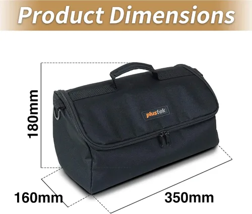 Vista 7 de plustek Estuche de transporte para escáner de documentos, a prueba de polvo, antiestático, protector y escáner, Fujitsu ScanSnap y Brother Document