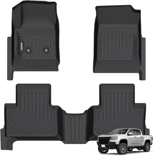 Vista 31 de Alfombrillas para todo tipo de clima y forro de carga para Volkswagen Atlas 2018-2026 (asientos de 6 pasajeros), juego completo de 3 filas