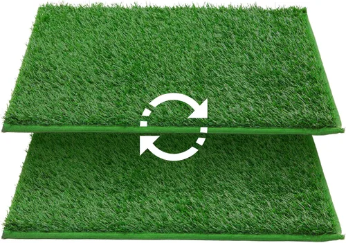 Vista 10 de LOOBANI - Almohadillas de césped para que los perros orinen, césped artificial, repuesto de césped artificial para orinal de cachorros