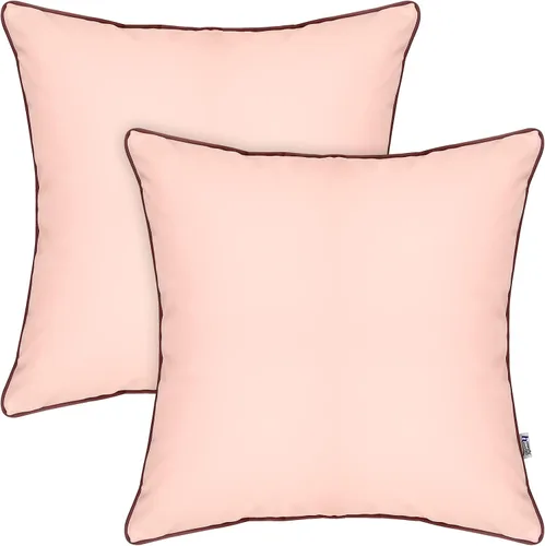 Vista 9 de Paquete de 2 fundas de almohada para exteriores de 12 x 20 pulgadas, resistente al agua, de piel de silicona, resistente a los rayos UV, resistente