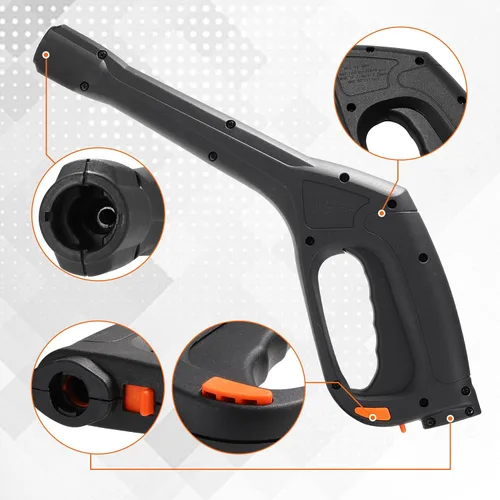Vista 7 de Repuesto de pistola rociadora de alta presión, manguera de bloqueo y gatillo de seguridad, compatible con Portland Husky Black Decker Ford Pulsar