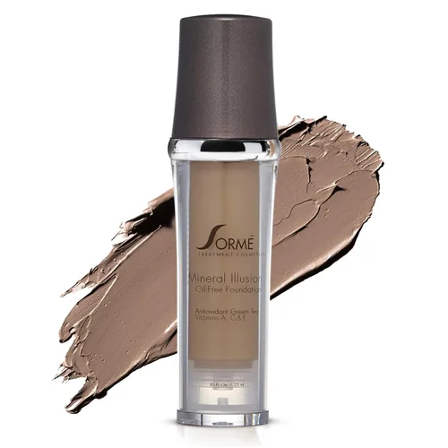 Vista 11 de SORMÉ Mineral Illusion Base líquida sin fragancia y aceite con protector solar no químico, fórmula mineral, hidratante con manteca de karité