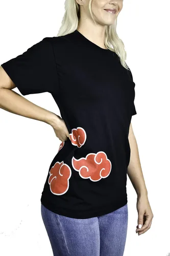 Vista 4 de Naruto Shippuden Anti-Leaf Village Akatsuki Clouds Camiseta