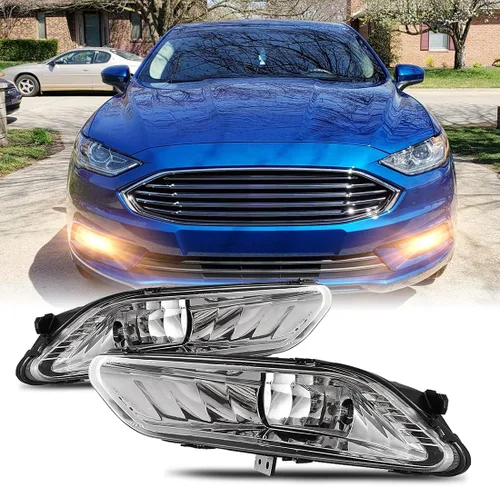 Vista 9 de Nixon Offroad Juego de luces antiniebla para Ford Fusion 2013-2016 con bombillas halógenas + kit de arnés de cableado + interruptor universal +
