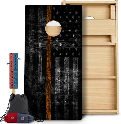 Vista 55 de CornholeGamesUSA Pro - Juego de tablas de Cornhole Fabricado en Estados Unidos Abedul báltico 3/4 Sin rebote Patas triples gruesas Dos 1