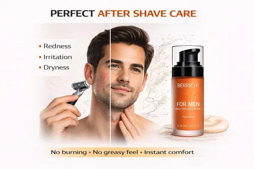 Vista 4 de Crema facial antienvejecimiento para hombre, de rápida absorción y orgánica, antiarrugas con potente antioxidante astaxantina y aceite de jojoba I