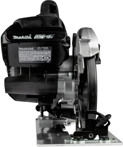 Vista 8 de Makita XSH04RB 18V LXT Kit de sierra circular sin escobillas sin escobillas de iones de litio subcompacto de 6-1/2" (2.0Ah)