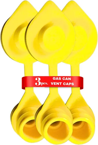 Vista 43 de 25 tapas de ventilación amarillas para bidones de gasolina de plástico y de metal, kit de ventilación para bidones de gasolina Blitz, tapas