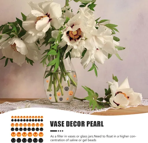 Vista 3 de MAGICLULU 500 cuentas de perlas flotantes para decoración de jarrones de bricolaje, sin decoración de perlas para arreglos florales, centros de mesa