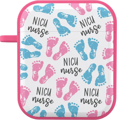 Vista 2 de Funda HDX de enfermería compatible con Apple AirPods Gen 1 y 2 (NICU Nurse)