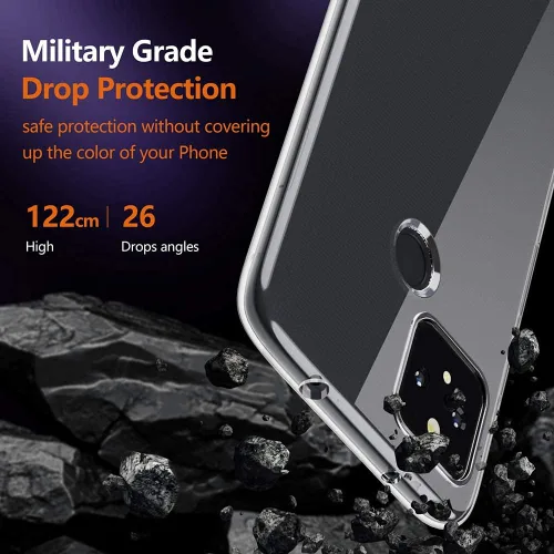 Vista 7 de Funda transparente para Google Pixel 4a 5G, no compatible con Pixel 4a, delgada, suave, silicona flexible, gel de poliuretano termoplástico, a