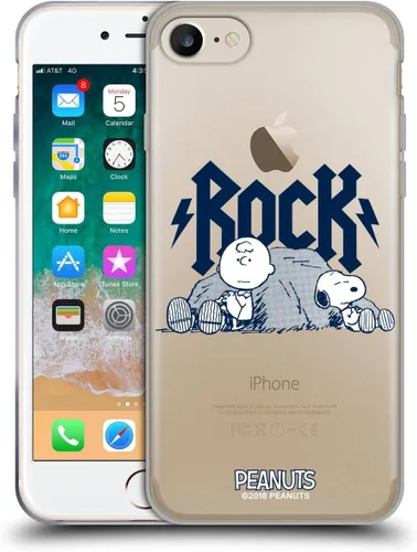 Vista 21 de Head Case Designs Funda de gel con licencia oficial de Peanuts Charlie Brown Good Grief Rock Tees [protección de grado militar] compatible con Apple
