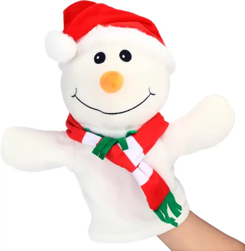 Vista 10 de Hopearl Marioneta de mano de pájaro de peluche con boca abierta y movible para juego imaginativo, juego de rol, juguete interactivo para contar