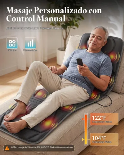 Vista 12 de Full Body Massage Mat with Heat, 2026 Upgraded 66.5" Massage Pad Gray