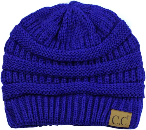 Vista 517 de C.C Trendy Warm Chunky Soft Stretch Cable Knit Beanie