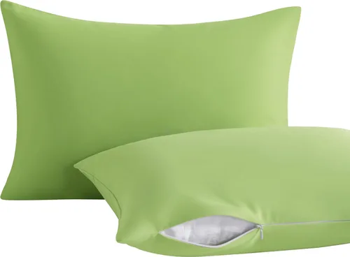 Vista 14 de NTBAY Paquete de 2 almohadas con fundas de almohada de algodón egipcio, relleno alternativo de algodón suave de 13 x 18 pulgadas, almohadas sobre