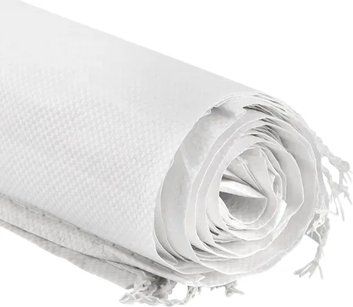 Vista 3 de SEUNMUK Paquete de 50 bolsas de arena vacías de 18 x 30 pulgadas, bolsas de arena de polipropileno tejido blanco vacías, bolsas de arena resistentes