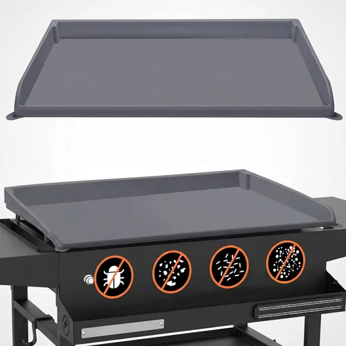 Vista 12 de NancyL - Cubierta de parrilla de 17" para Blackstone, alfombrilla de parrilla de 17 pulgadas mejorada de borde completo, accesorios para parrilla
