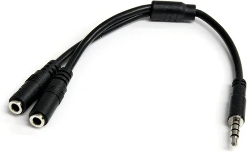 Vista 3 de StarTech MUYHSFMM adaptador divisor de auriculares 3.5 mm 4-Pin a 2x3 Pin 3.5 mm - M/F