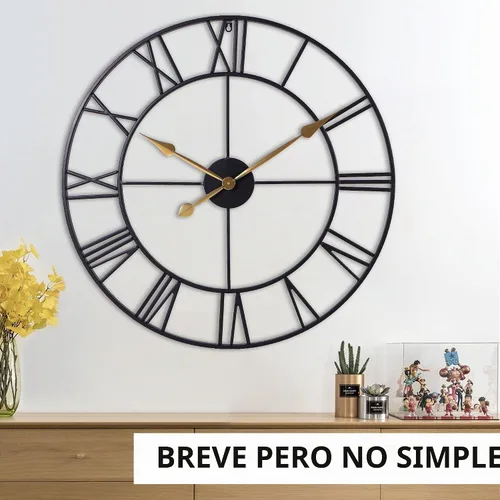 Vista 5 de INFINITY TIME Relojes de pared de gran tamaño de 30 pulgadas para Dorado