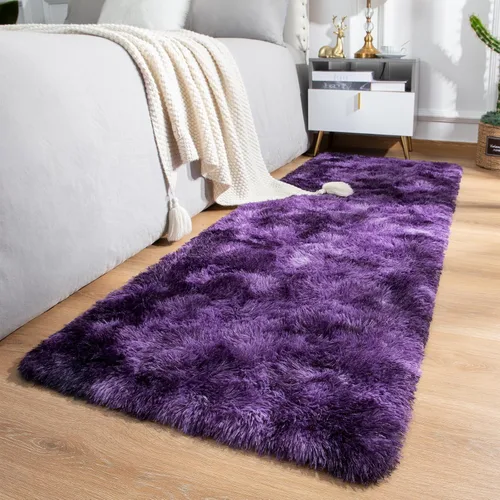 Vista 197 de Softlife Alfombra naranja para dormitorio, alfombra de felpa esponjosa para sala de estar para niñas, alfombra lanuda para niños, alfombra suave