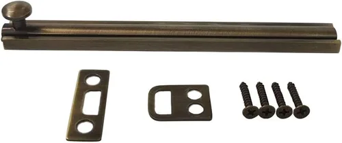 Vista 44 de QCAA Perno de superficie de latón macizo, 2", latón pulido, paquete de 1, fabricado en Taiwán