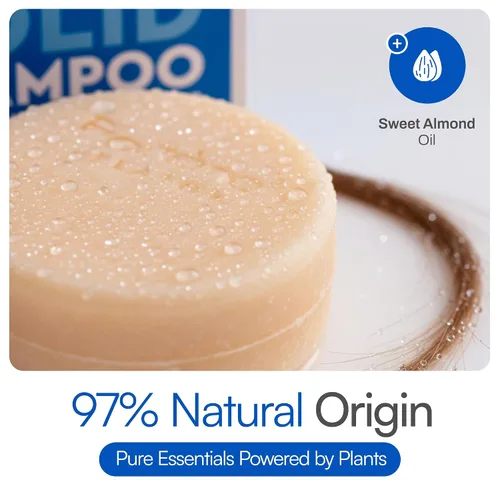 Vista 8 de Foltene PHARMA Champú sólido anticaspa – Barra de champú sólido contra la caspa para cuero cabelludo escamoso, picazón y seco – 97% de origen