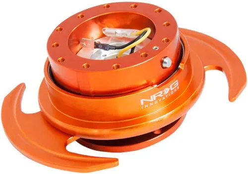 Vista 2 de NRG Innovations NRG-SRK-650BK GEN 3.0 Volante de Carrera con Adaptador de Buje de Liberación Rápida, Diseño de 6 Agujeros y Patrones de Pernos
