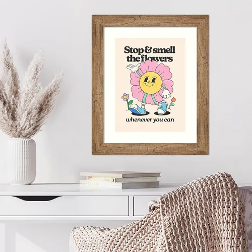 Vista 3 de Amanti Art Framed Wall Art Print 24x20 Retro Cartoon Character I by Victoria Barnes, Humor Wall Art, Whimsical Decor, Small Poster Painting Artwork