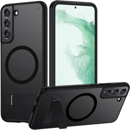 Vista 11 de TIANNIUKE Funda magnética para Samsung Galaxy S22, transparente y resistente al amarillo, compatible con MagSafe, ajuste delgado, a prueba