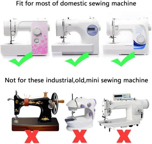 Vista 5 de Juego de 30 prensatelas profesionales para máquina de coser doméstica para hermano, Babylock, cantante, Janome, Elna, Toyota, New Home, Simplicity