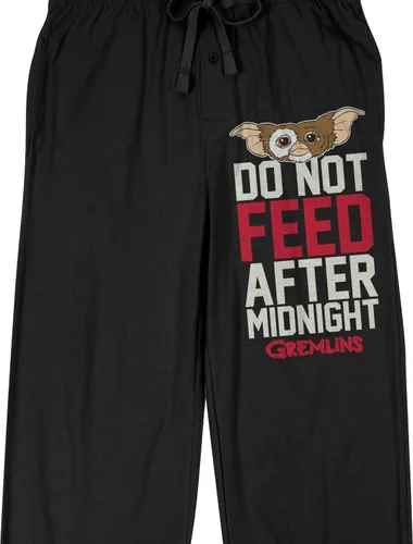 Vista 2 de Gremlins Do Not Feed After Midnight - Pantalones de pijama negros para hombre
