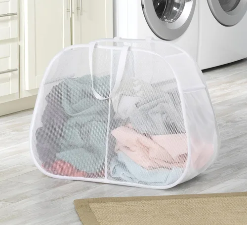 Vista 3 de Whitmor Cesto doble para ropa sucia Pop & Fold