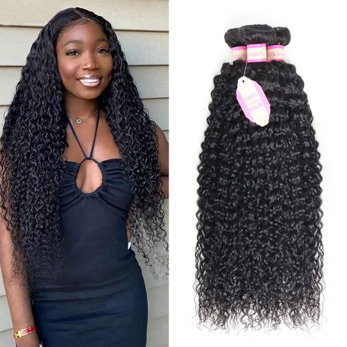 Vista 8 de Cabello humano rizado con cierre de encaje de 4 x 4, cabello humano prearrancado Jerry rizado ondulado 12A sin procesar brasileño virgen cierre