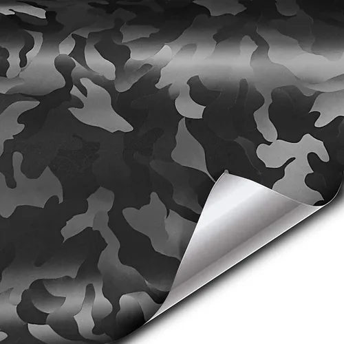 Vista 9 de VViViD+ - Rollo de vinilo con patrón de camuflaje medio (1 x 5 pies, verde militar)